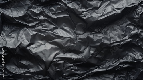 Crumpled black paper texture