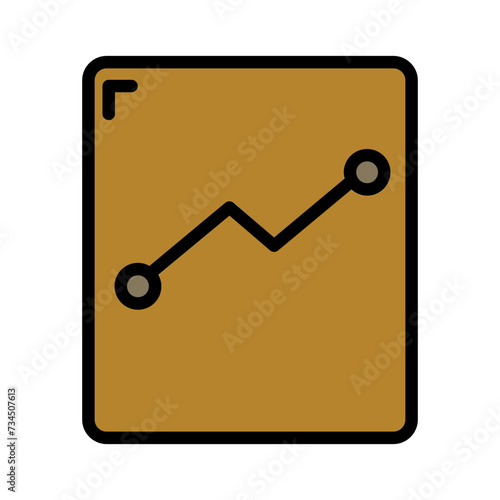 Profit Square Stats Filled Outline Icon