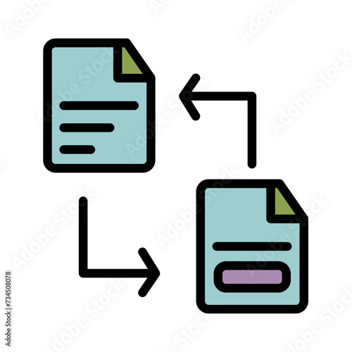 File Job Office Filled Outline Icon