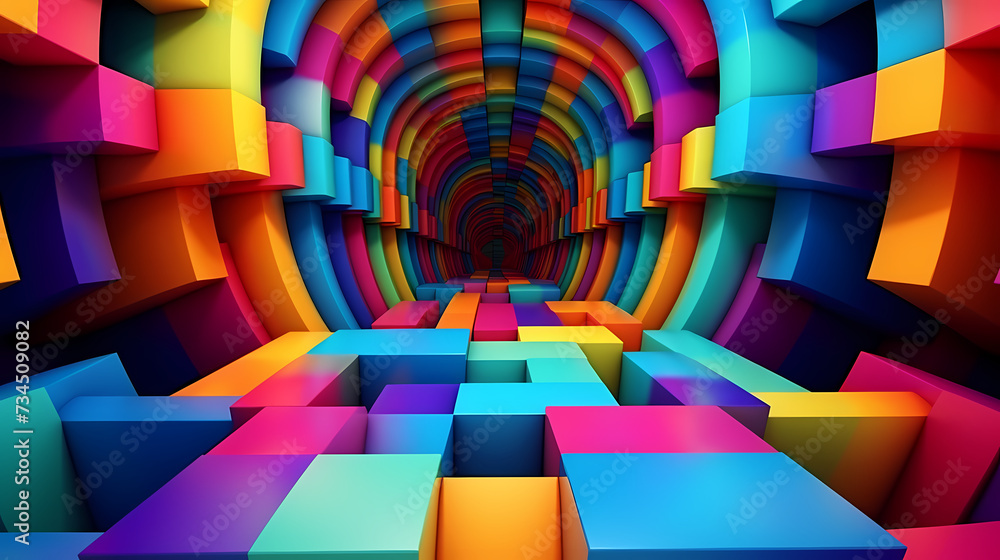 Obraz premium Abstract optical illusion pattern seamless background