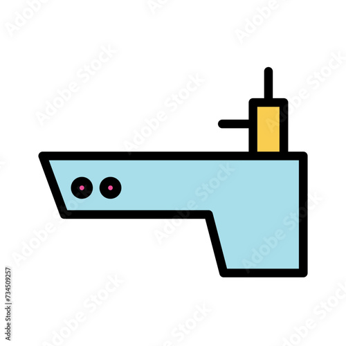 Bathroom Bidet Toilet Filled Outline Icon