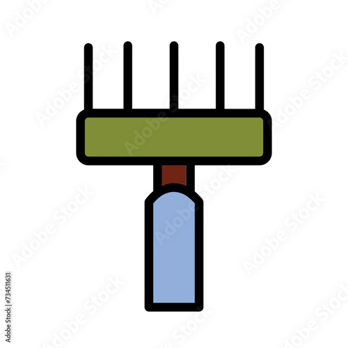 Labor Scratchers Tool Filled Outline Icon