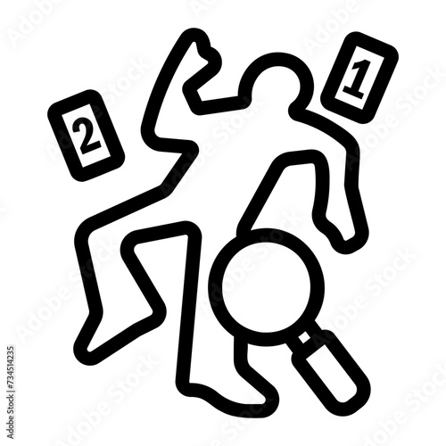crime scene icon