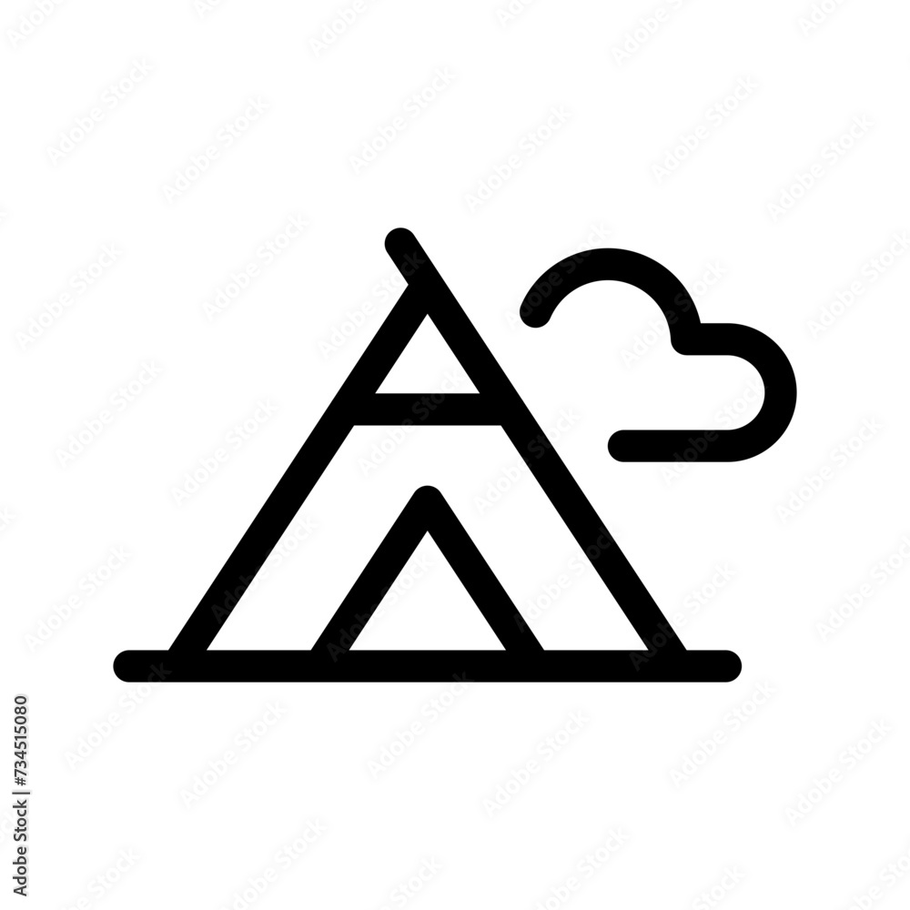 Camping Icon Vector Symbol Design Illustration Camping Icon Vector Symbol Design Illustration