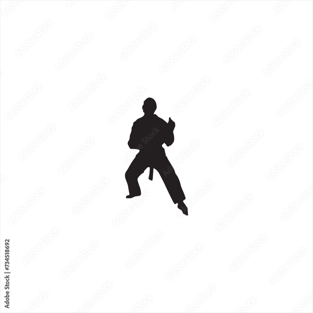 Illustration vector graphic of karate icon
