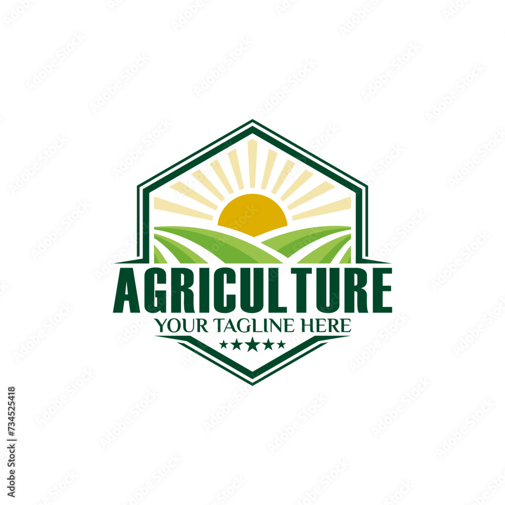 business and Farm Food vector logo design illustration, tractor farm, land farming, crop field, pasture, milk, barn, on green background business and Farm Food vector logo design illustration, tractor farm, land farming, crop field, pasture, milk, barn, on green background