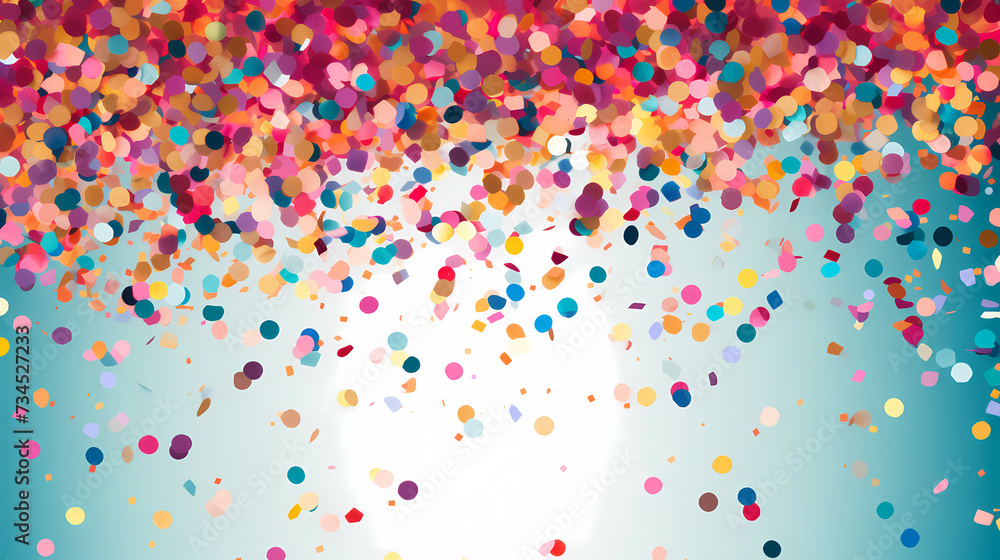 Sparkling confetti on background