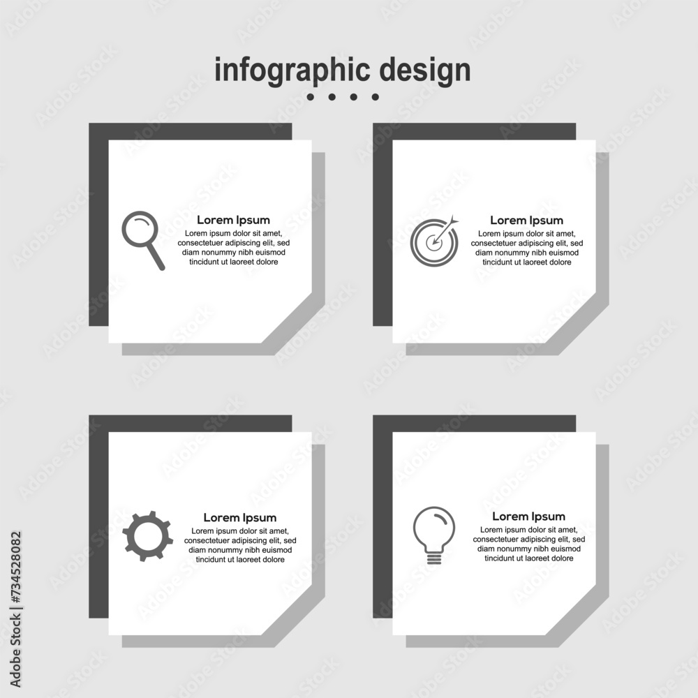 Infographic design modern design business