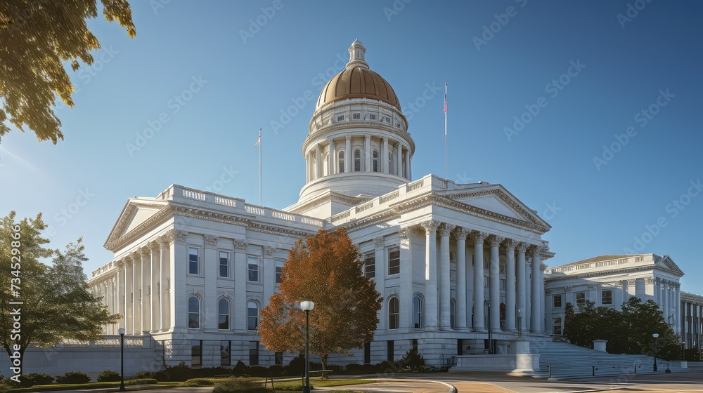Obraz premium legislation courthouse state capitol building