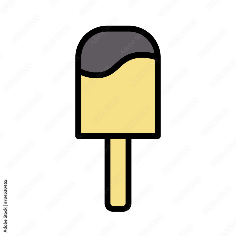 Cream Food Ice Filled Outline Icon Cream Food Ice Filled Outline Icon