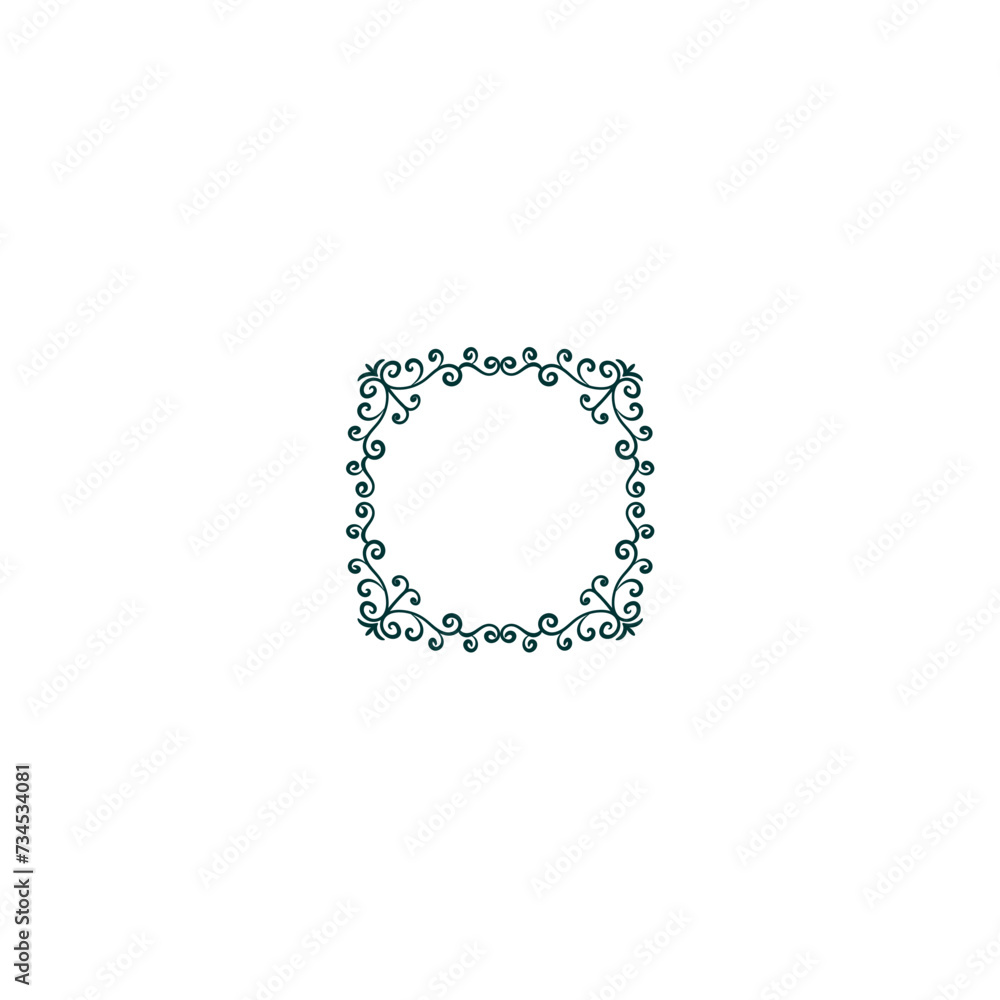 Obraz premium border set of Islamic ornament elements ornament