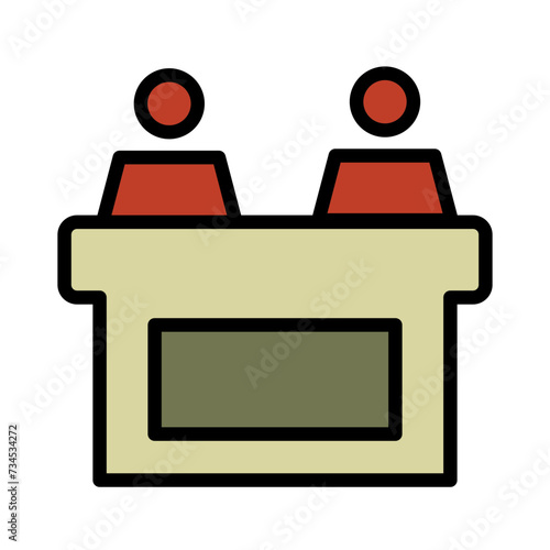 Juries Jury Law Filled Outline Icon