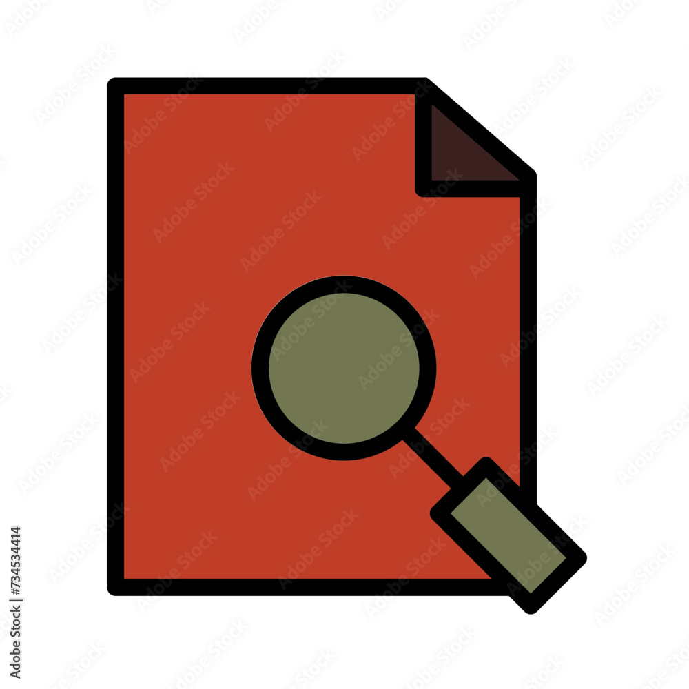 Justice Legal Search Filled Outline Icon Justice Legal Search Filled Outline Icon