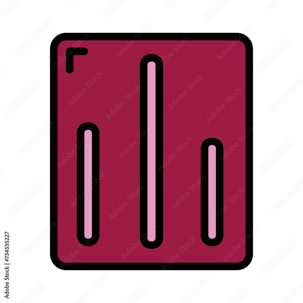 Data Graph Report Filled Outline Icon Data Graph Report Filled Outline Icon