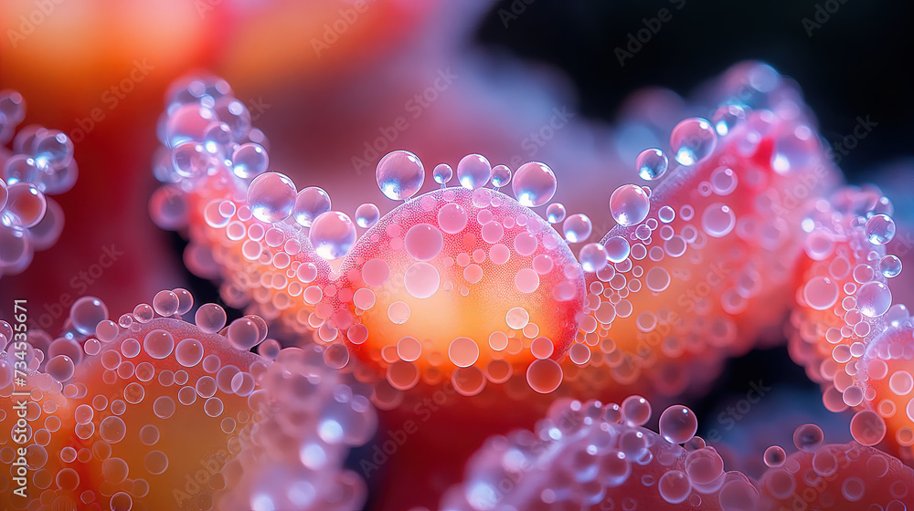 Macro Photography of Dew Drops on Plant Macro Photography of Dew Drops on Plant