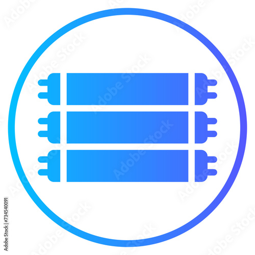tanning lamp gradient icon