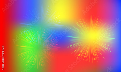 Happy Holi spring festival with welcome colors realistic volumetric colorful vector background. Red, blue, yellow, pink, orange, brown