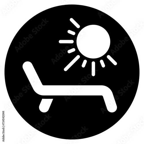 solarium glyph icon