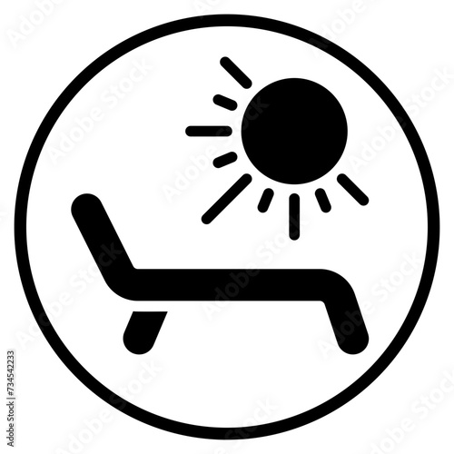solarium glyph icon