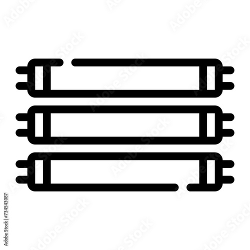 tanning lamp line icon
