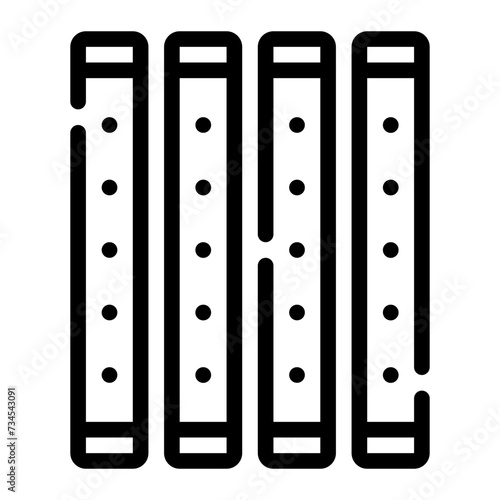 tanning lamp line icon