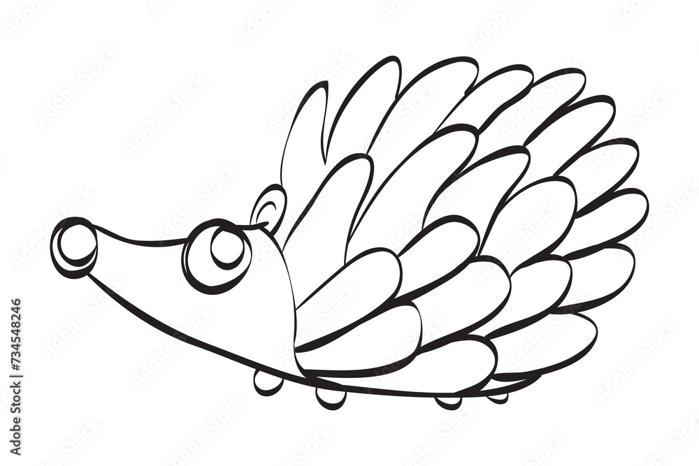 Fototapeta premium Coloring book or Coloring page for kids.