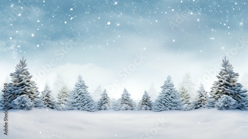 snowflakes winter holiday border © PikePicture