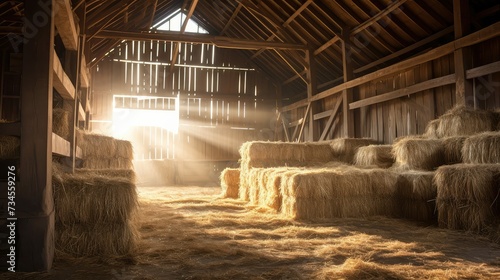 nimls hay in a barn photo
