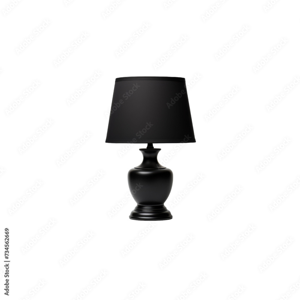 Black Lamp on White Background Black Lamp on White Background