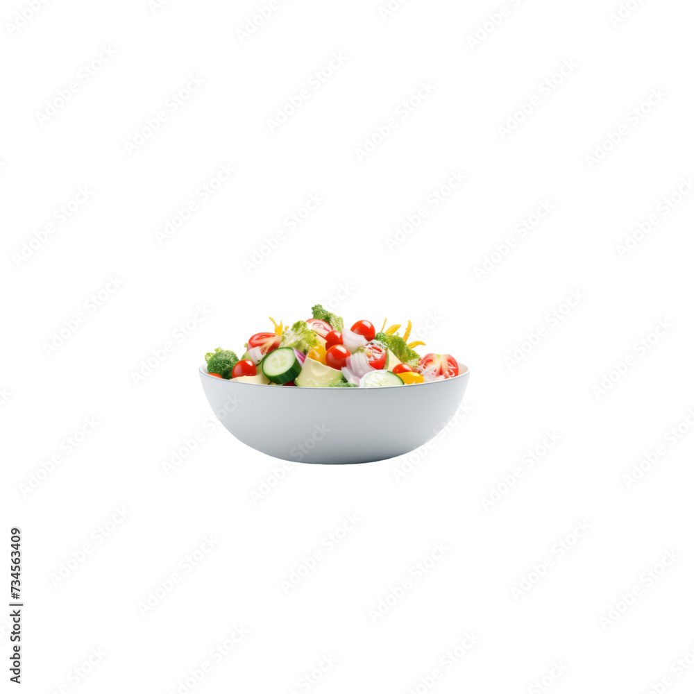 Assorted Veggies in a White Bowl