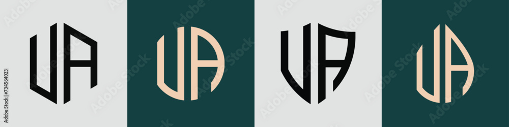 Creative simple Initial Letters VA Logo Designs Bundle. Creative simple Initial Letters VA Logo Designs Bundle.