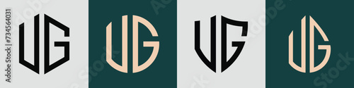 Free Download Creative simple Initial Letters VG Logo Designs Bundle. - GFXLoad