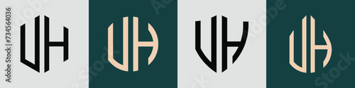 Creative simple Initial Letters VH Logo Designs Bundle. Free Download Creative simple Initial Letters VH Logo Designs Bundle. - GFXLoad