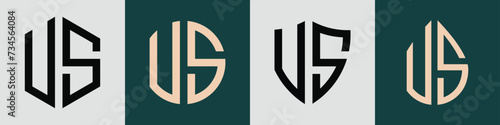 Free Download Creative simple Initial Letters VS Logo Designs Bundle. - GFXLoad