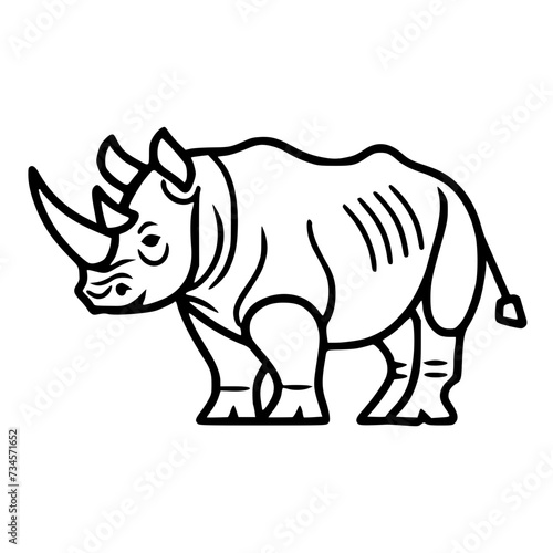 Rhinoceros outline icon