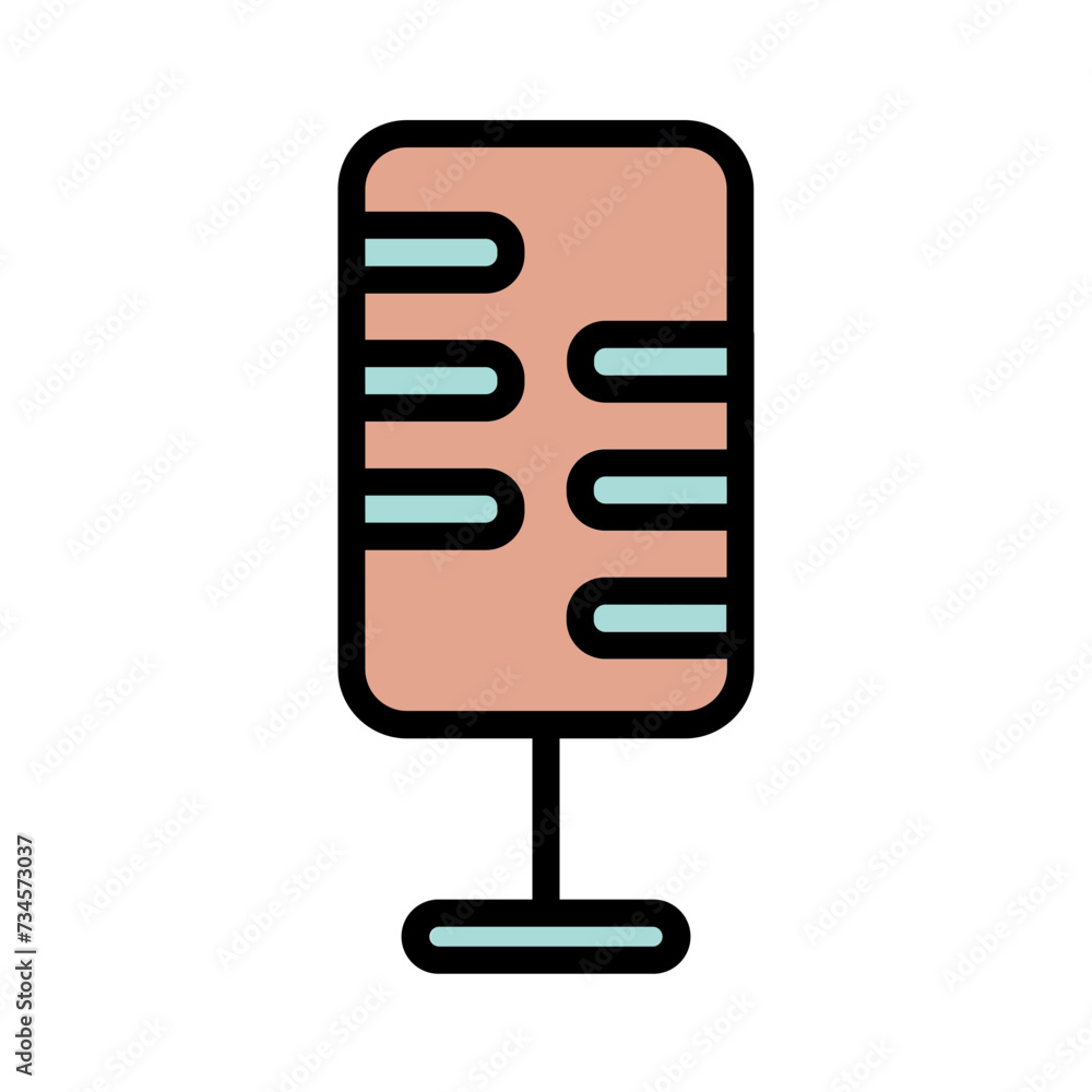 Audio Mic Music Filled Outline Icon Audio Mic Music Filled Outline Icon