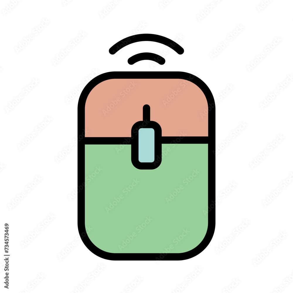 Mouse Device Computer Filled Outline Icon Mouse Device Computer Filled Outline Icon