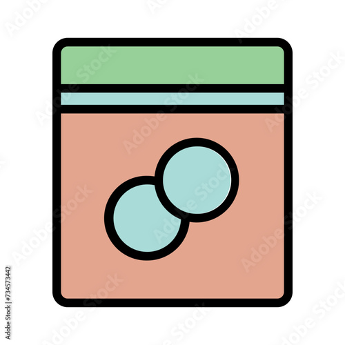 Kitchen Wash Dish Filled Outline Icon