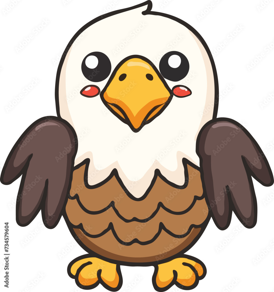 Eagle flat illustration Eagle flat illustration