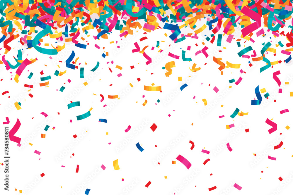 Celebration confetti falling background