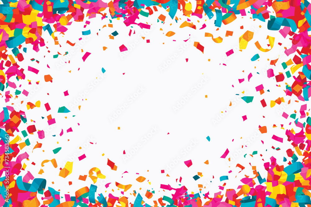 © Yee Suen - Confetti falling white background © Yee Suen - Confetti falling white background