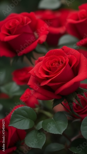 close up of rose flowers