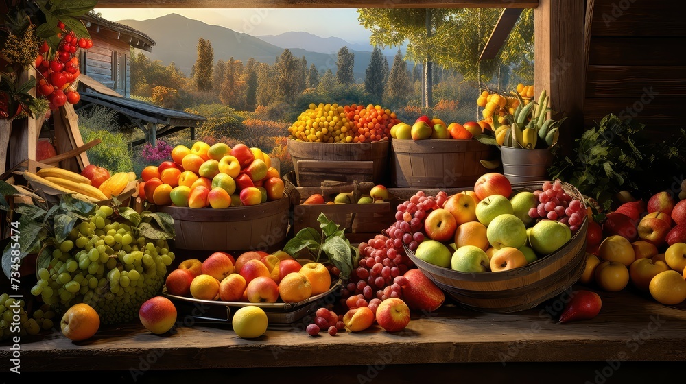 orange farm fruits