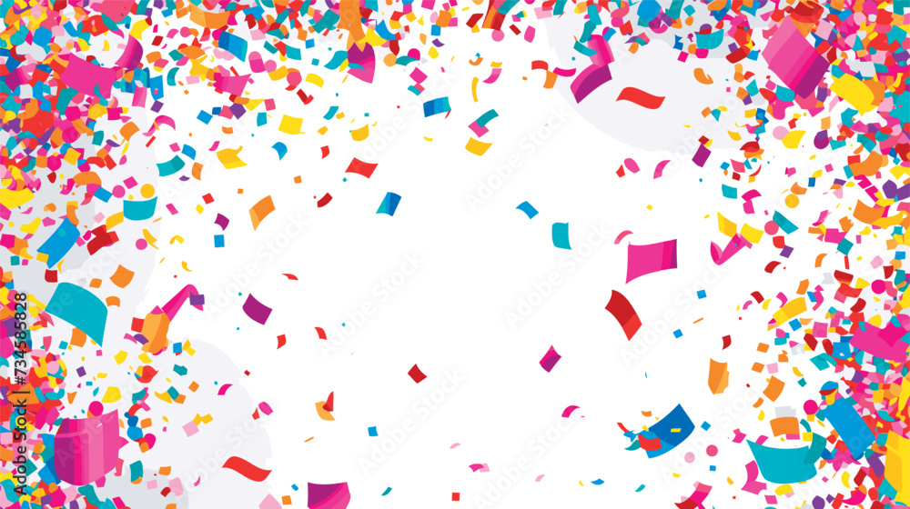 vector vibrant confetti in white background vector vibrant confetti in white background