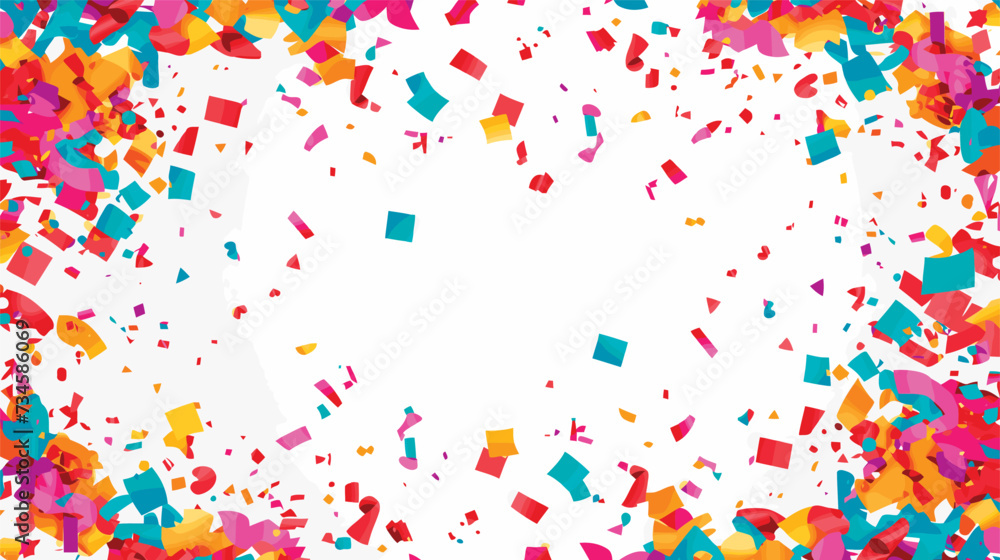 Obraz premium vector vibrant confetti in white background