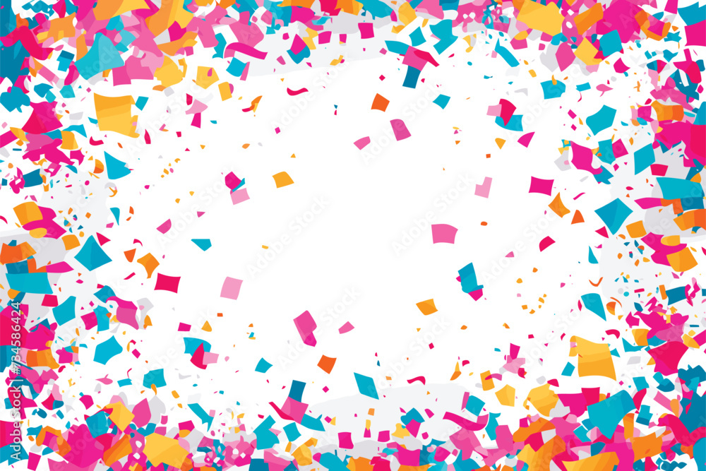 vector vibrant confetti in white background vector vibrant confetti in white background