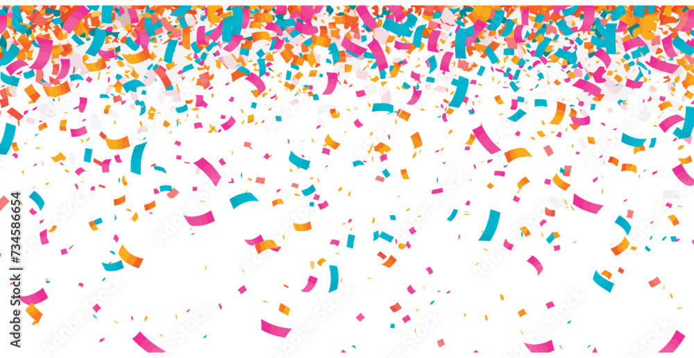 vector vibrant confetti in white background vector vibrant confetti in white background