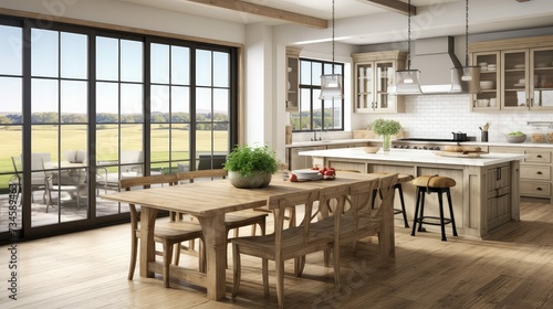 sustainable modern farm kitchen