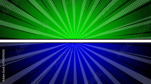 Versus VS letters against background in flat comic style design with halftone. Vector illustration