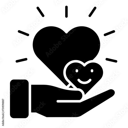 Heart And Hands Icon